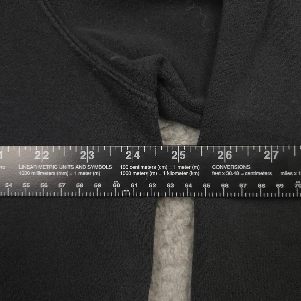 The North Face Half Dome Pullover Hoodie Mens Large Black Logo Fleece